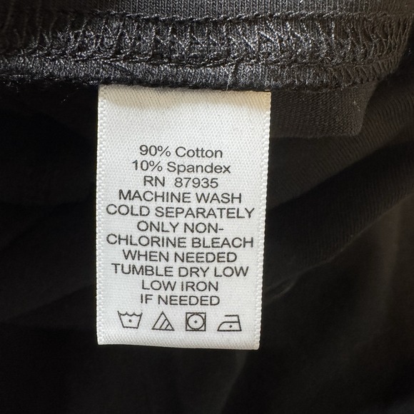 Lori Goldstein Women's Black Cotton Stretch Midi A-line Skirt Plus Size 1X - Picture 7 of 7